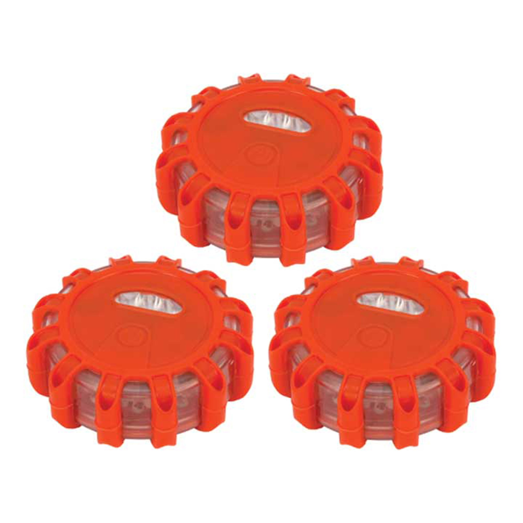 Performance Tool LED Road Flares — 3-Pack, Bright Red, Swivel Hook & Magnet, 50-Hour Runtime, Model# PRTW2343